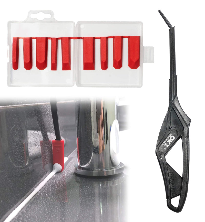ORXPLUS TOOLS 10pcs Caulking Tool Kit Silicone Finishing Tool for Tight Areas Bathroom Kitchen Window Sink 10 PCS Silicone Finishing Tool