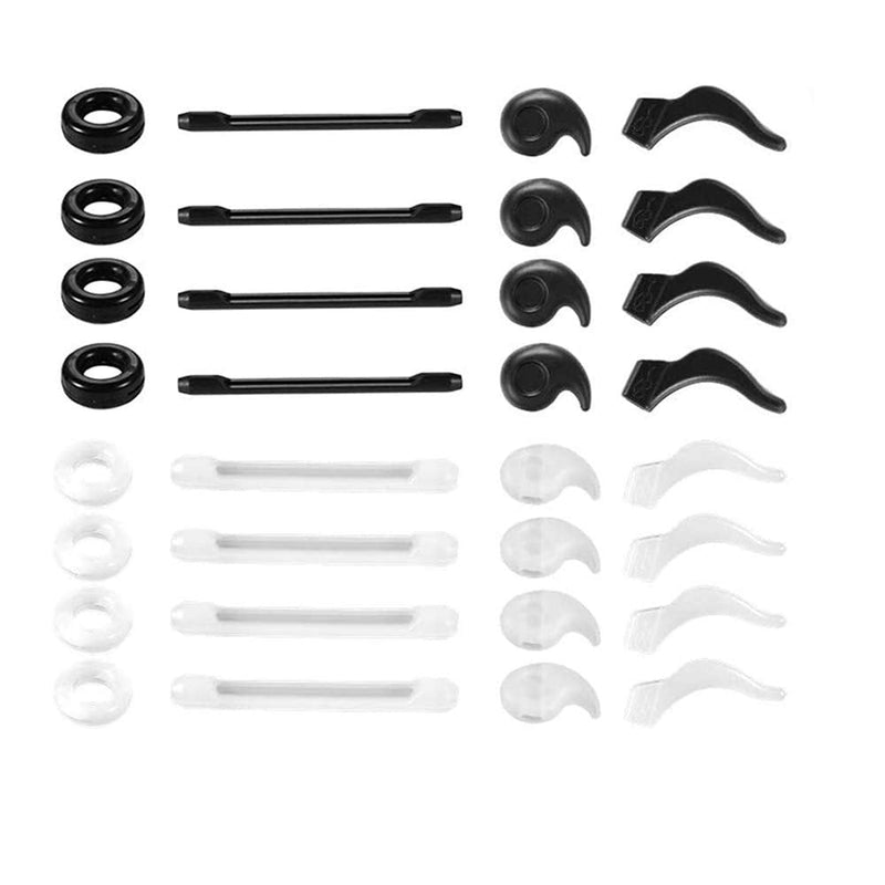 16 Pairs Eyeglasses Retainers, Premium Silicone Anti-Slip Eyeglass Holder, Comfort Ear Grip Hooks Protectors for Spectacle Sunglasses Reading Glasses Eyewear