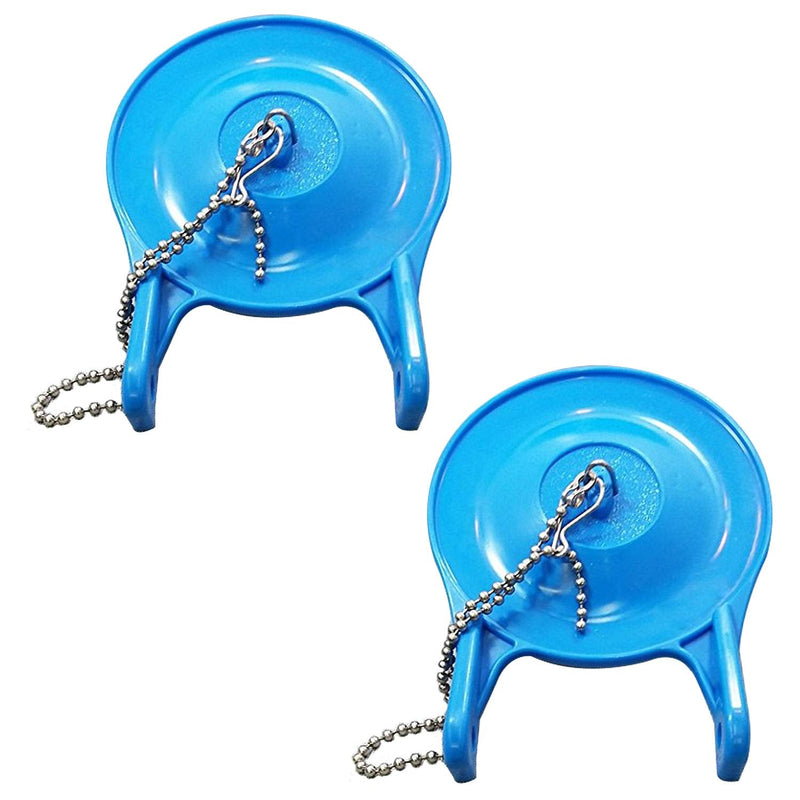 Hibbent 2 Pack Toilet Flapper Replacement, Compatible with Gerber 99-788, 3 Inch Flapper Replacement Water Conserving, High Performance, Easy to Install- Blue Color