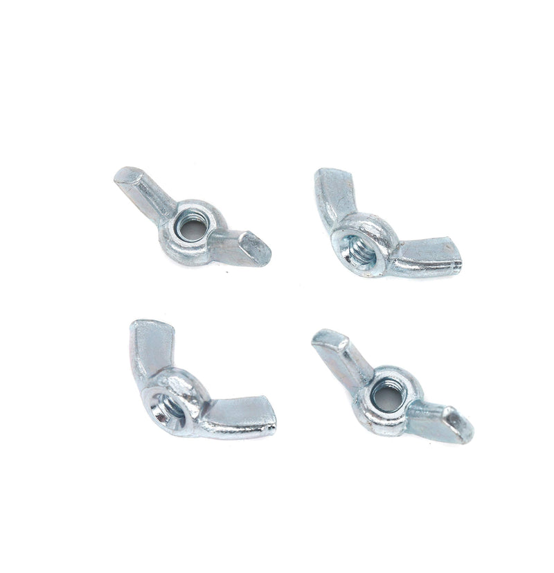 binifiMux Wing Nuts, 8-32 Wing Nuts, Fasteners Parts Butterfly Nut, Hurrican Shutter Panel Hand Twist Tighten Ear Wingnuts, Pack of 60 8#-32 Silver