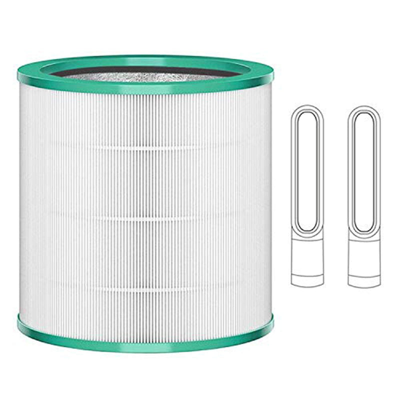 True HEPA Filter TP03 Compatible with Dyson Pure Cool Link and Tower Purifier TP01 TP02 TP03 BP01 AM11 Models, Approx7.5  (Fit 1st & 2nd Generation), Part # 968126-03 1 Count (Pack of 1)