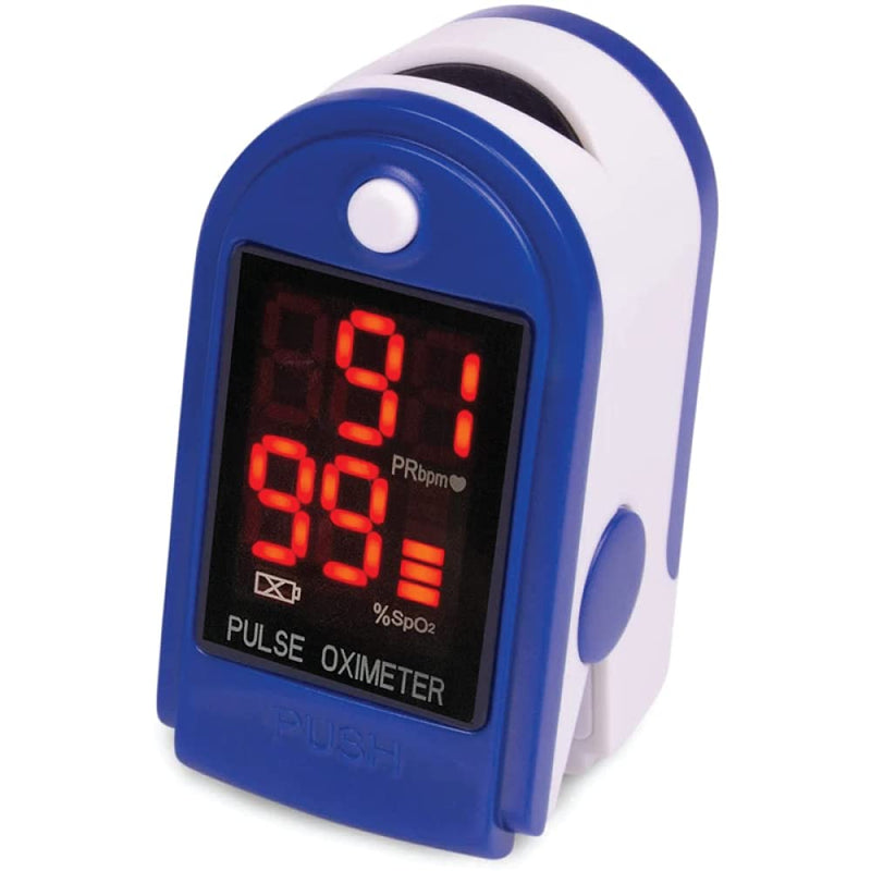 Roscoe Medical Finger Pulse Oximeter Oxygen Saturation Monitor - Pulse Ox Fingertip o2 Monitor for Pediatric and Adult - Sports and Aviation Use Only 1 Count (Pack of 1)
