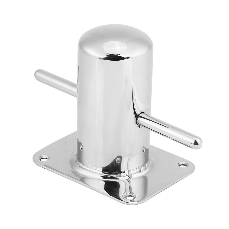 Stainless Steel Marine Boat Bollard - 316 Marine Grade Heavy Duty Mooring Cleat, 120mm x 90mm, Mirror Polished, No Drilling Required for Easy Installation
