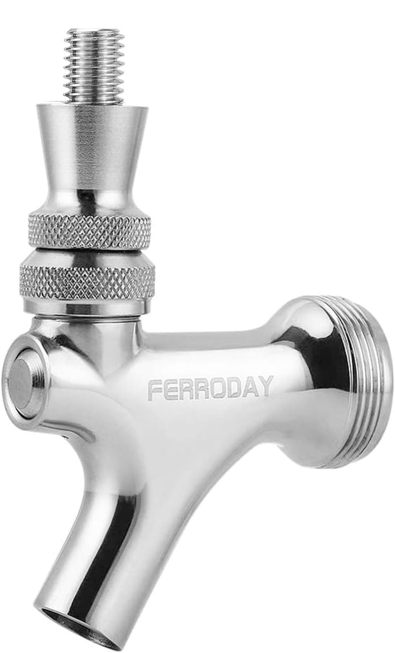 FERRODAY Beer Faucet Stainless Steel Faucet Beer Tap Keg Spout Beer Tower Faucet Beer Keg Faucet Draft Beer Faucet Stainless Steel Beer Tap Faucet Kegerator Tap Spout Kegerator Part Replacement Faucet - NewNest Australia