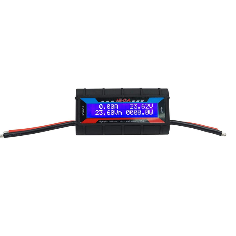 150A RC Watt Meter, High Precision Power Analyzer, DC 0-60V Volt Amp Watt Checker Tester, with Digital LCD Screen- for Voltage(V) Current(A) Power(W) Charge(Ah) and Energy(Wh) Measurement 150A