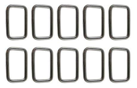 US Stainless 10 Pieces Stainless Steel 316 Rectangle Adjusting Ring 5mm x 20mm ID (3/16" x 3/4") Marine Grade