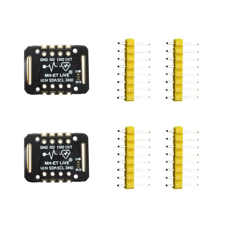 Heart Rate Sensor Module MAX30102 Pulse Detection Blood Oxygen Concentration Compatible for Arduino STM32 (Pack of 2)