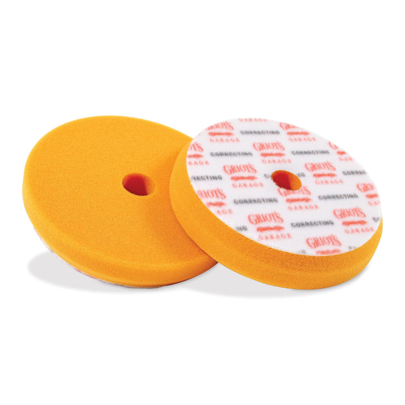 Griot's Garage Orange Foam Correcting Pads for Car Polishing and Detailing, Removes Light to Moderate Paint Defects, Durable, Machine-Washable, 10516, 5.5", Set of 2 5.5" Pads (Set of 2)