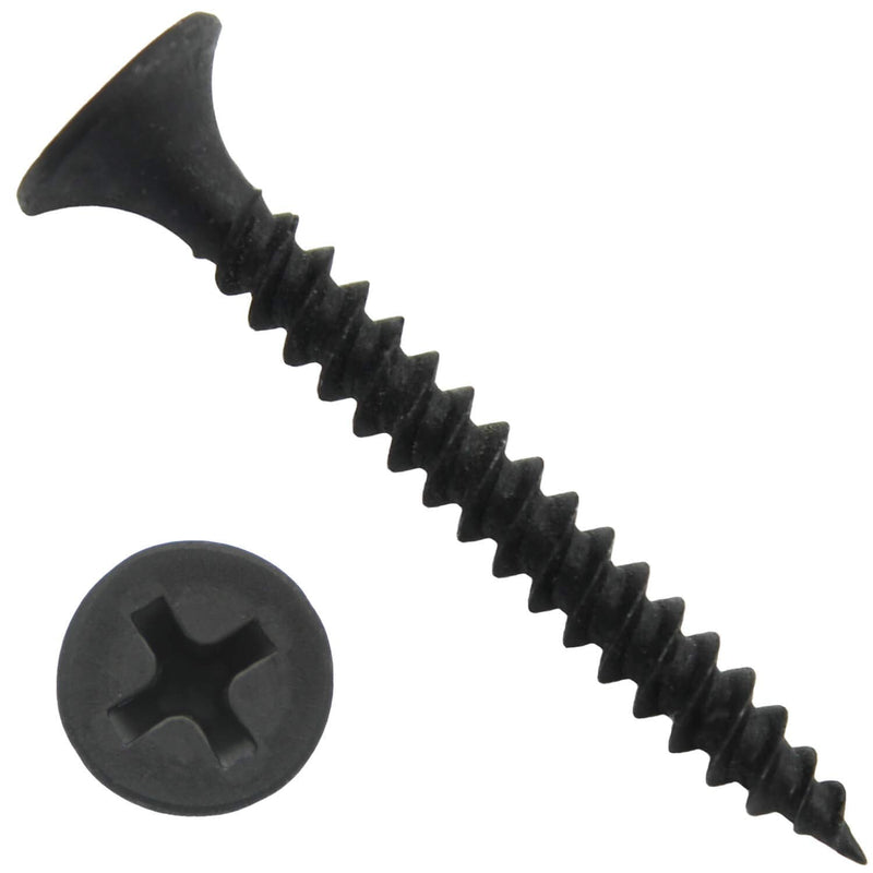 Gray Phosphate Drywall Screws: #6 x 1-1/4" (12.5 oz ~215 Screws) FINE Thread Drywall Screws (or sheetrock Screws) Gypsum Board, sheetrock, plasterboard. Use for All Purpose Wood Screws. #6 x 1-1/4"(12.5 oz ~215 screws - NewNest Australia