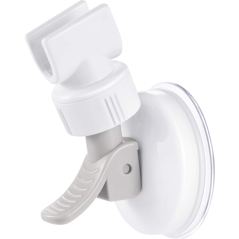 Shower Hand Held Holder Adjustable Suction Cup Shower Head Holder Universal Mounting Bracket Plastic ABS with Chrome Polished for Marble Glass Metal Ceramic 1 Grey Wrench