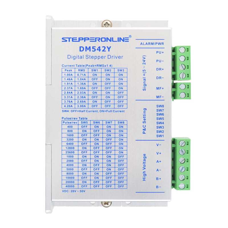 STEPPERONLINE Digital Stepper Motor Driver CNC 1.0-4.2A 20-50VDC for Nema 17, 23, 24 Stepper Motor