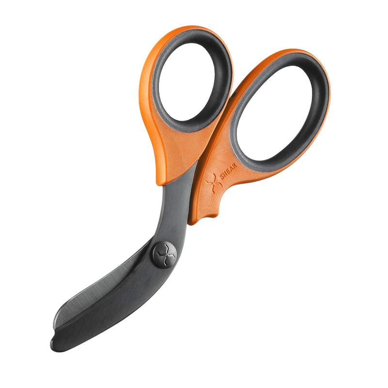 7.5” Extreme Duty Trauma Shears. Tough and Durable Medical Scissors for The Paramedic, EMT, Nurse or Any Emergency Healthcare Provider Orange/Black