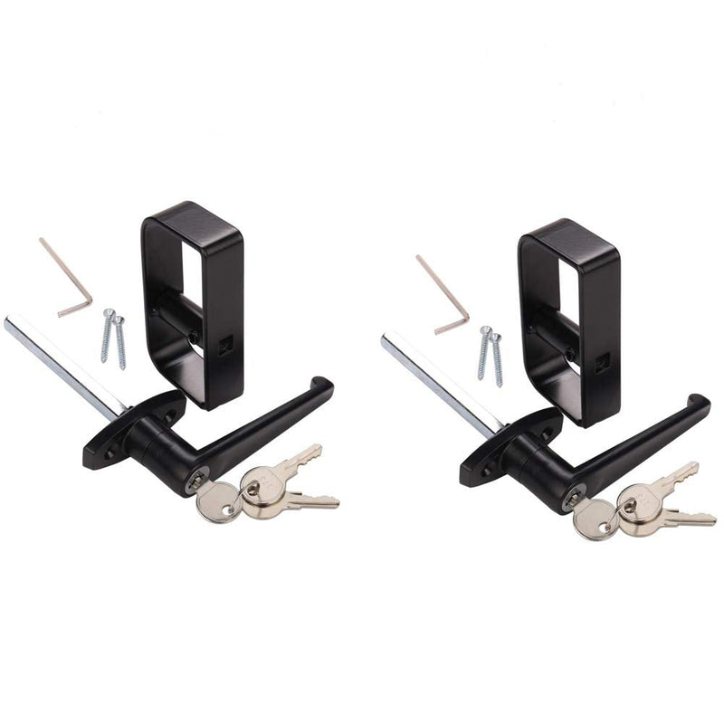 4½" Shed Door Lock L-Handle Lock kit Keyed Alike Keys and Screws, 4-1/2" Stem Barn Playhouse & Chicken Coop Door Lock 2 Kits 4½" L-Handle 2kits