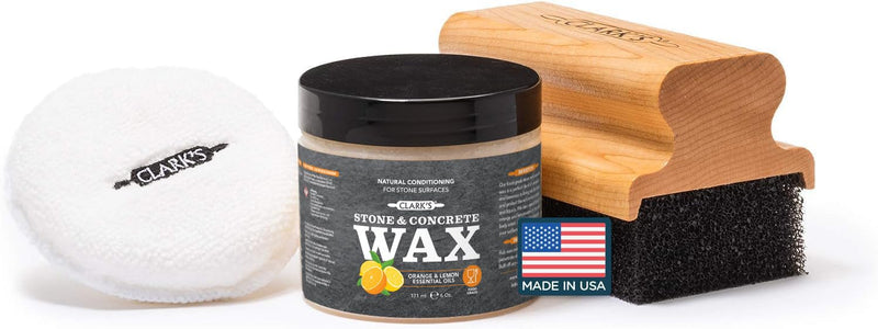 CLARK'S Soapstone and Concrete Wax Kit, Orange Lemon Scent 355