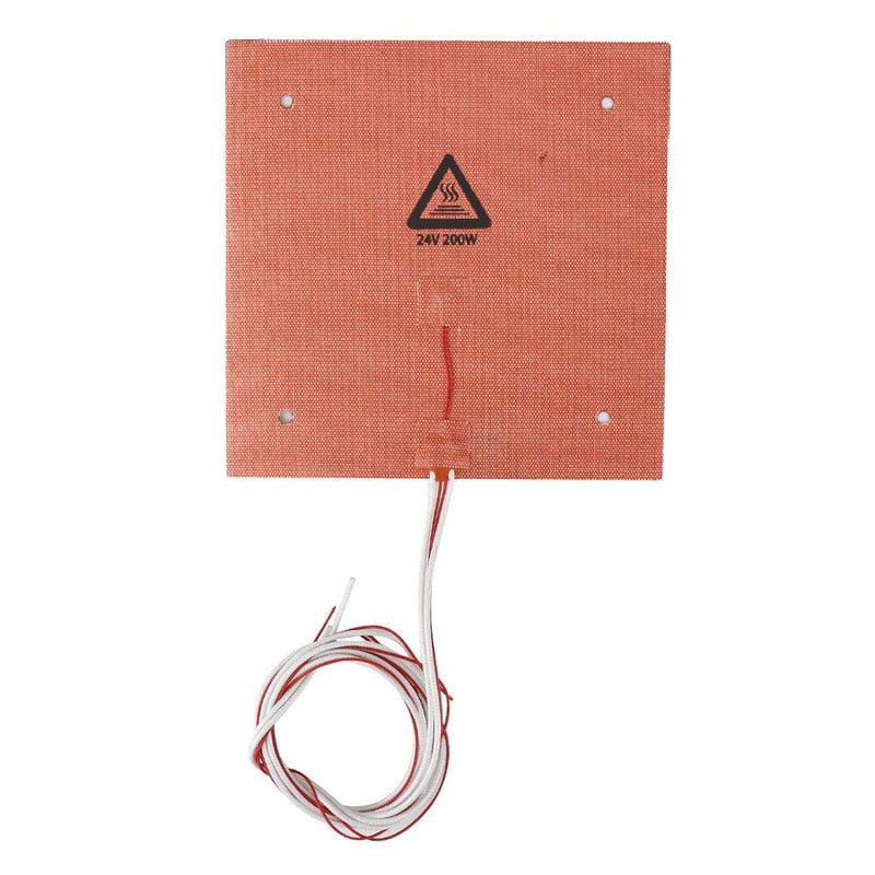 Tosuny 200W 24V Silicone Heated Bed 235x235mm High Temperature Resistance Heating Pad 3D Printer Hot Bed for Ender3/ for CRX/for Ender3 pro 3D Printer