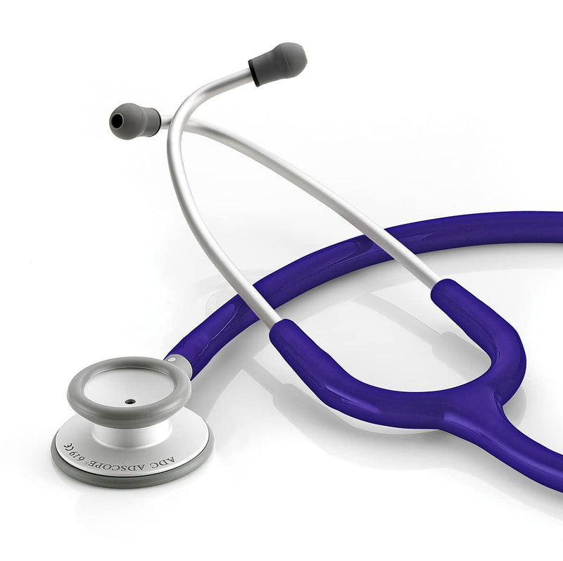 ADC Adscope Lite 619 Ultra Lightweight Clinician Stethoscope with Tunable AFD Technology, 31 inch Length, Indigo