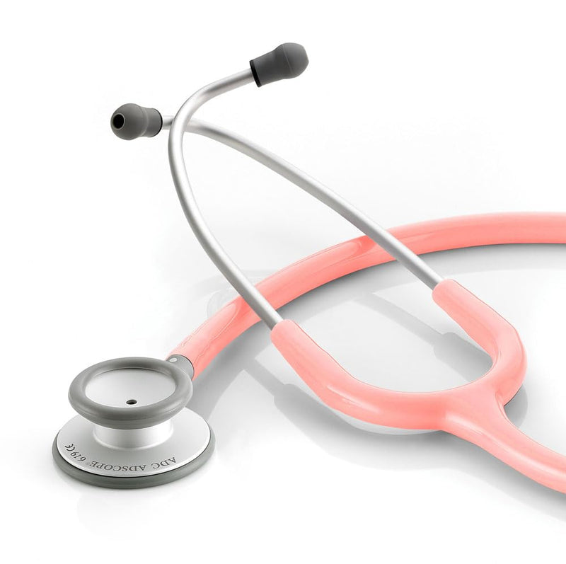 ADC - 619P Adscope Lite 619 Ultra Lightweight Clinician Stethoscope with Tunable AFD Technology, Pink