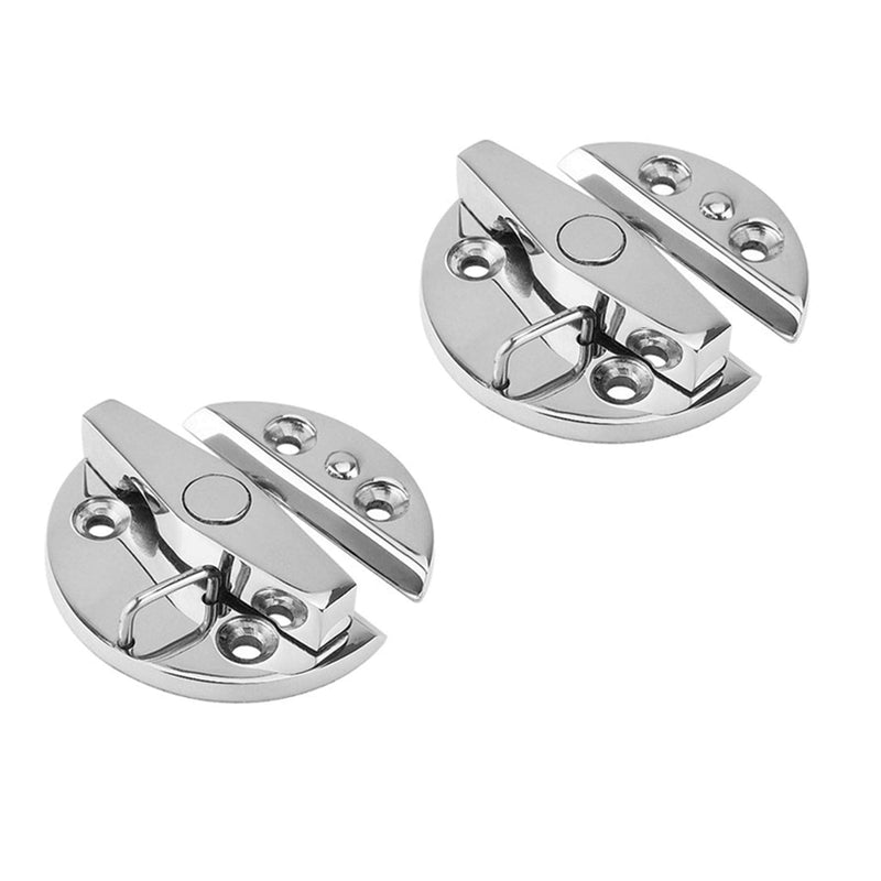 keehui Marine Grade 316 Stainless Steel Boat Door Catch Latch Door Latch Round 57mm(2-1/4") Twist Lock Suit for Boat Door& Cabinet 2PIECES