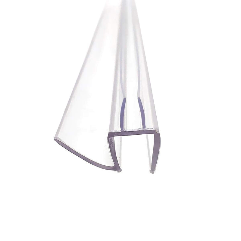 Frameless Glass Shower Door Sweep for 3/8" Glass, Bottom Seal with Drip Rail, 27.5" Long 3/8"/10mm