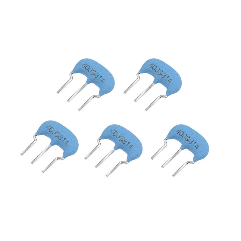 uxcell Ceramic Resonator Crystal Oscillator 4MHz 15pF 3 Pin DIP, Blue 5 Pieces - NewNest Australia