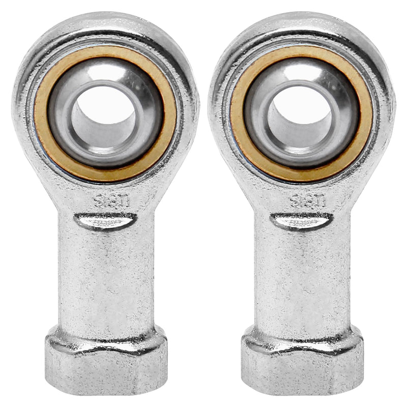 Othmro 2Pcs SI8T/K Rod End Ball Bearings Bearing Steel Self-Lubricating Rod End Joint Bearing 8mm M8 Female Thread Connector Joint Bearing Right Hand Rod End Bearing CNC Equipment with Jam Nut