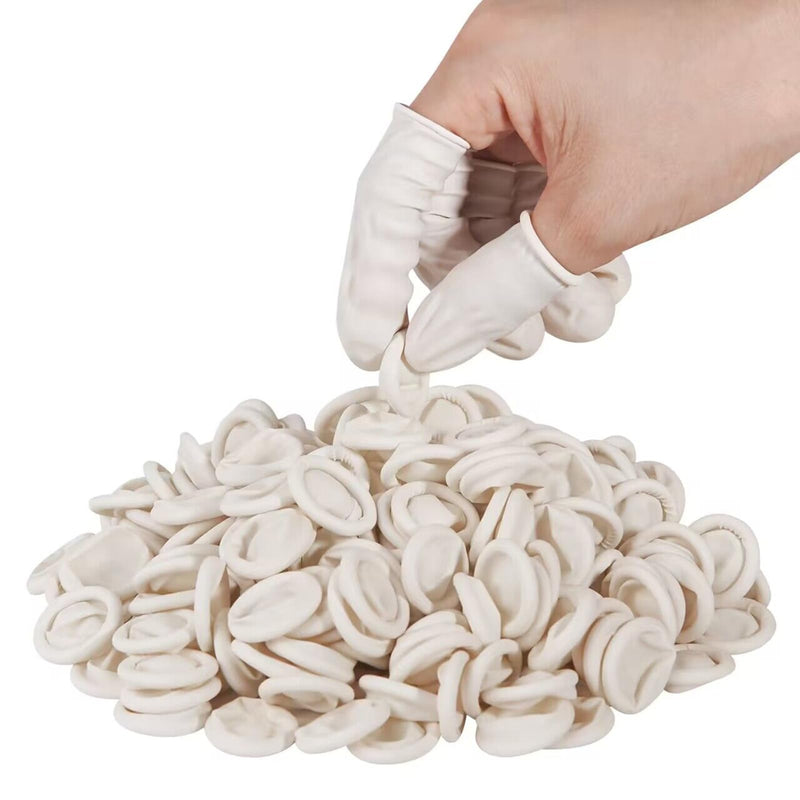 tifanso Finger Cots Disposable, Medium Finger Thumb Gloves Protectors, Sleeves Covers Protection for Fingertips (Approx.210 PCS) 210 Count (Pack of 1)