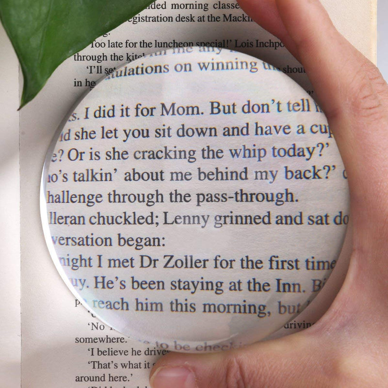 4 Inch Acrylic Paperweight Reading Magnifying Glass/Dome Magnifier/Paperweight Optical Half Ball Lens (95mm) 95mm Acrylic