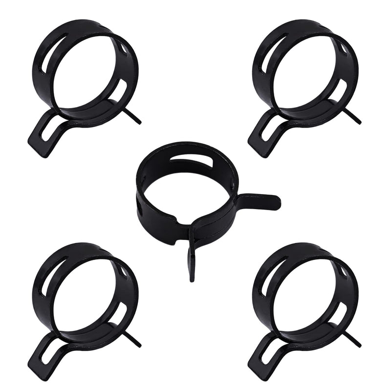 MroMax 5Pcs 26mm ID Spring Band Hose Clamps, Fit 27.5-30mm OD Hose, Spring Hose Clip Fuel Line Silicone Vacuum Hose Pipe Clamp, Air Hose Tube Water Pipe Fasteners 5-Packs