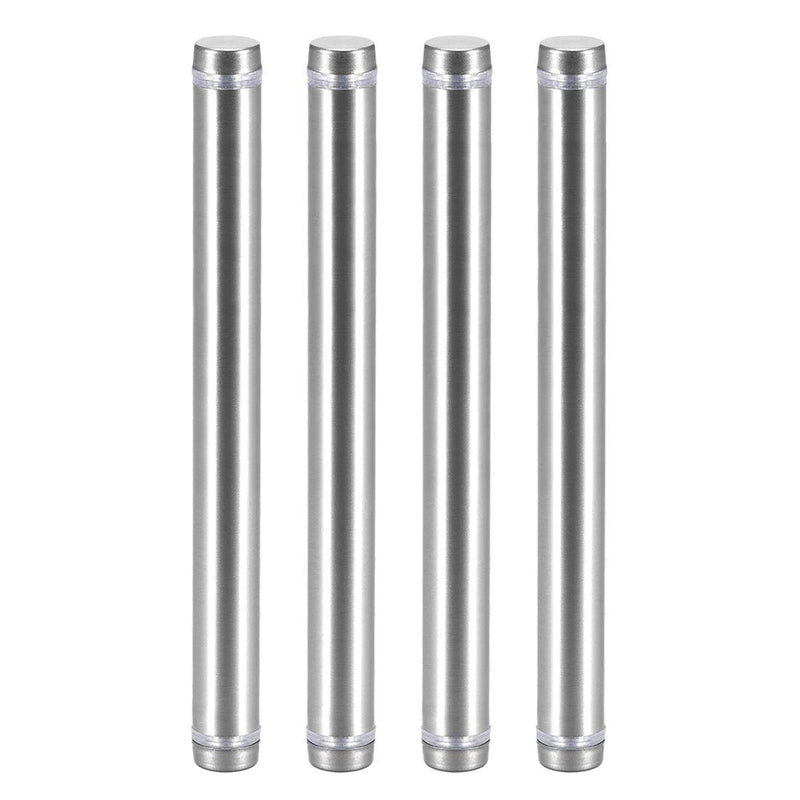 uxcell 1/2 Dia x 5-1/4"(12x134mm) Double Head Standoff Screws Acrylic Glass Nails 4pcs 134mm