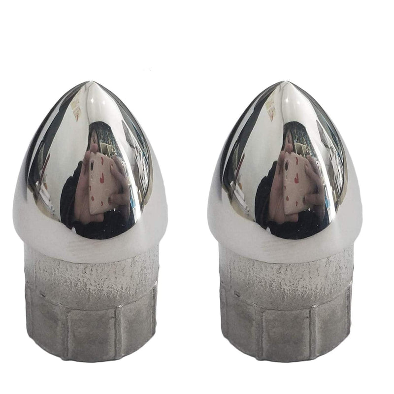 Pair of for 7/8 inch Tube/Pipe Insert Bullet Cap 316Stainless Steel Marine Hardware For 1" tube/pipe