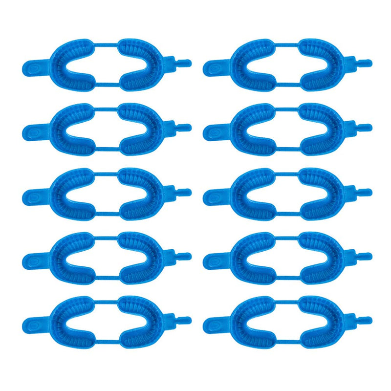 20pcs Disposable Dental Fluoride Trays Fluorinated Foam Dental Tray Dental Materials Tray mouth tray,alginate impression material for Kids Use Size L Blue
