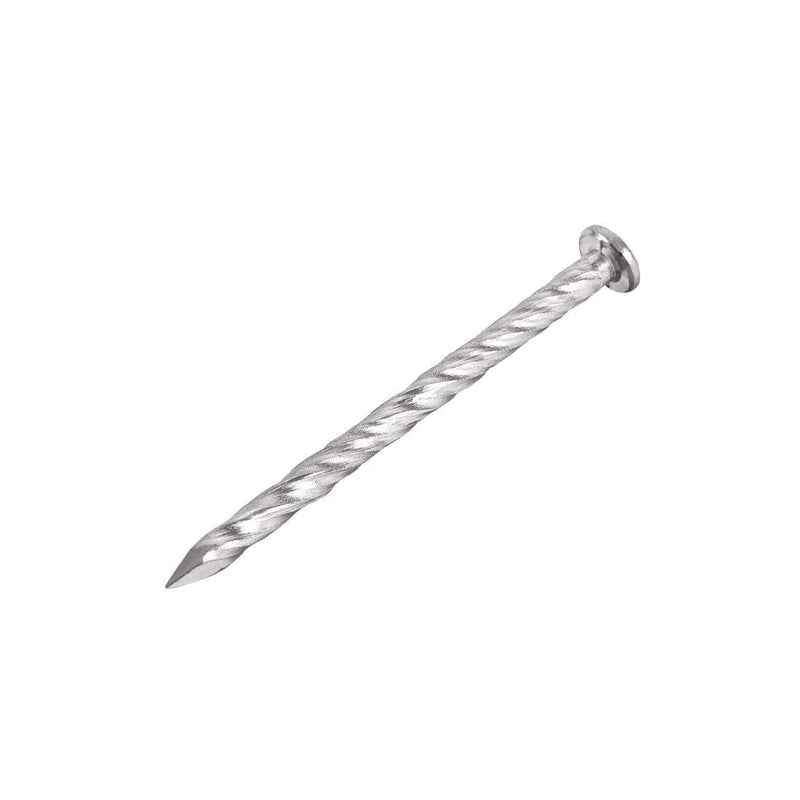 uxcell Spiral Deck Nails Stainless Steel Nail Spiral Shank 51mmx3mm(LxD), 80 Pcs