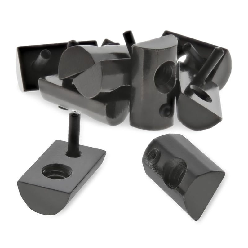 8020, 3283, 15 Series, 1/4-20 Steel Roll in T-Nut with Flex Handle - T Slot Accessories for T Slot 80/20 Aluminum Extrusion - Hardware Nuts (10 Pack) 10