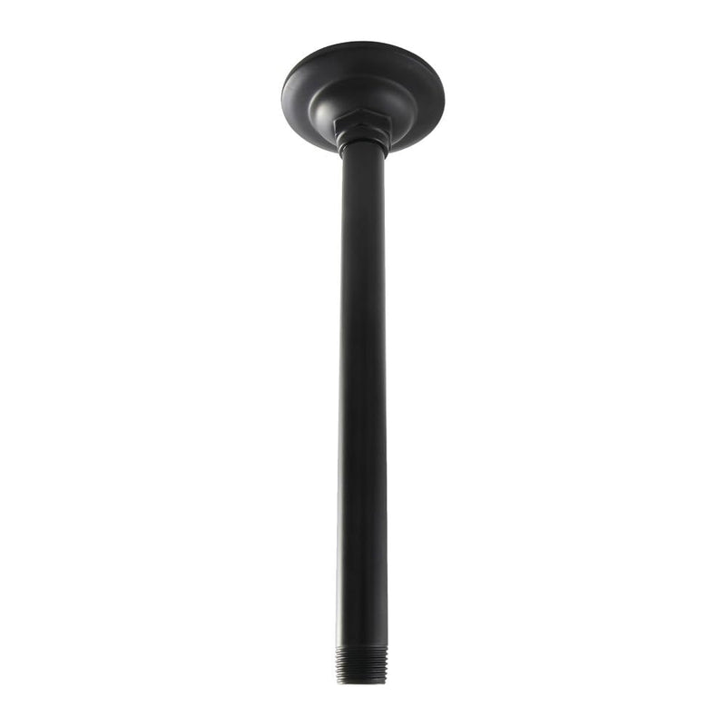Kingston K210A0 10" Rain Drop Ceiling Mount Shower Arm, Matte Black
