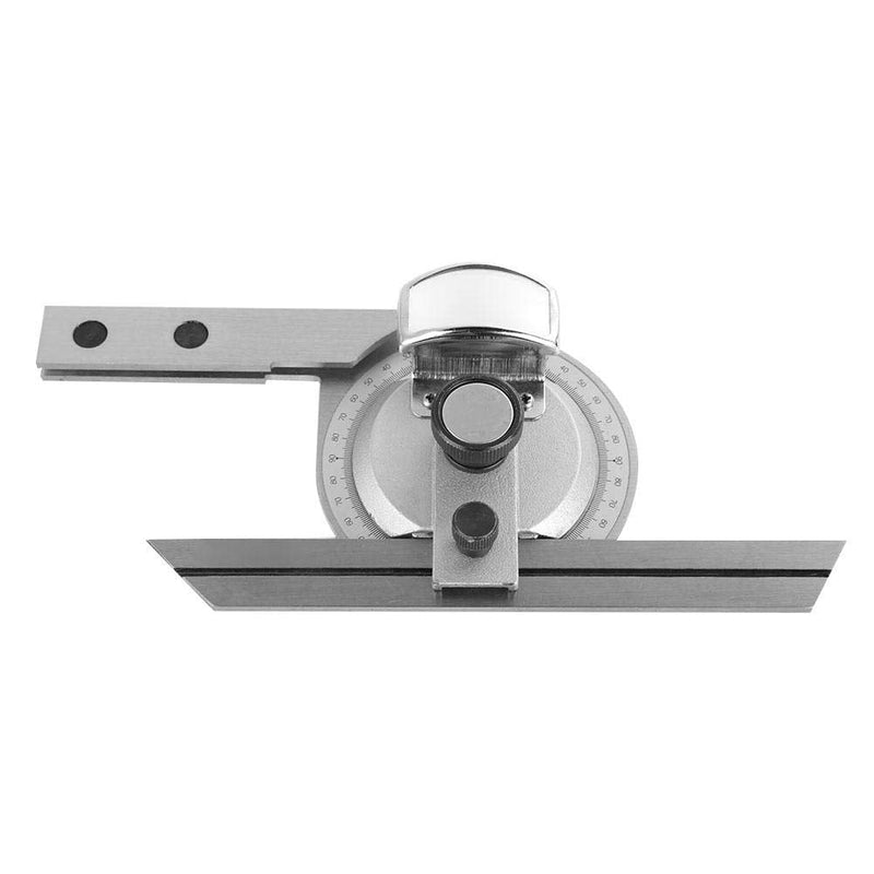 Universal Bevel Protractor, 360° Steel Angle Finder Measuring Ruler W/Magnifying Glass Angle Measuring Protractor