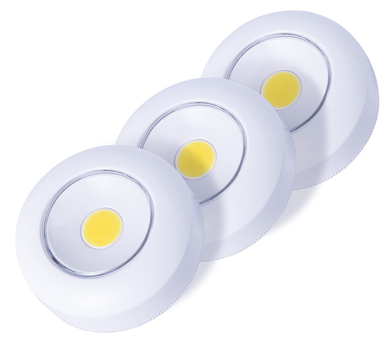 Light IT! by Fulcrum, 30039-308 COB Stick-On Light, White, 3 Pack