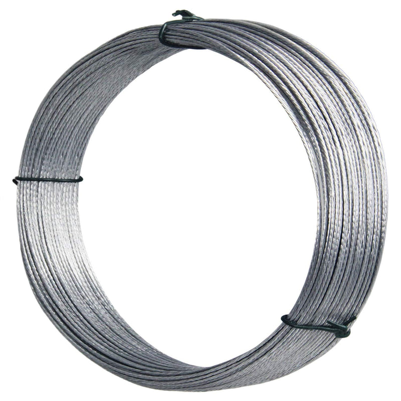 Picture Hanging Wire #2 100-Feet Braided Picture Wire Heavy for Photo Frame Picture,Artwork,Mirror Hanging,Supports up to 30lbs 100 Feet-Silver