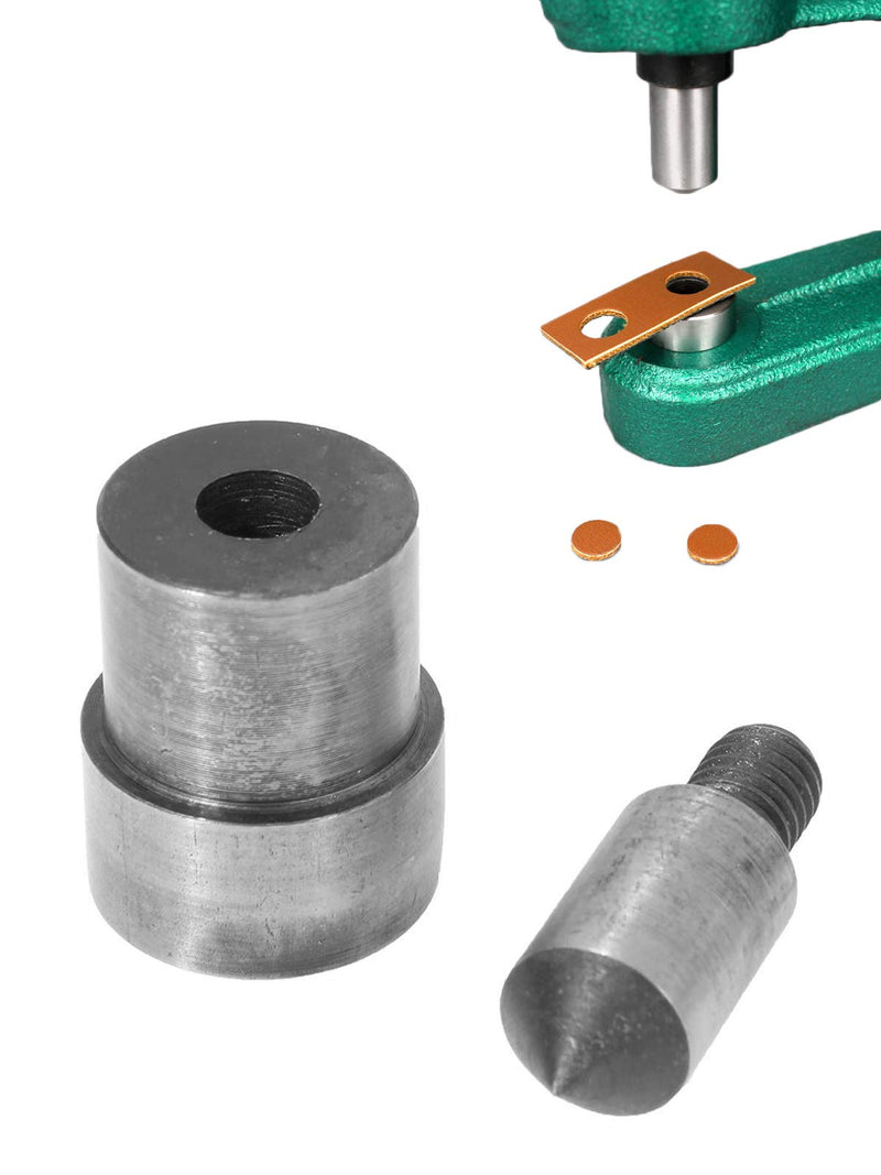 BEAMNOVA Punching Die for Hand Press Grommet Machine Eyelet Hole Punch Tool (6mm (1/4 inch), Pointed (for Material of 1-9mm Thickness)) 6mm (1/4 in) Pointed (for thickness 1-9mm)