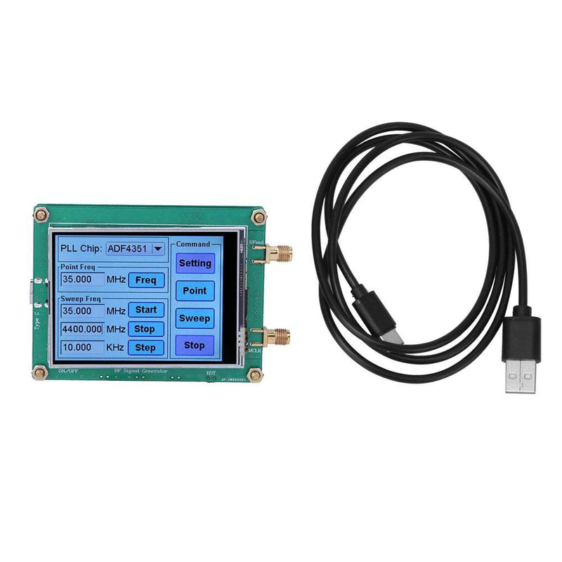 Generator High Exactness Full Touch Screen RF Sweep Dot Frequency Module Radio PC Meter Counter Control With Data Cable SMA Female ADF4350/ ADF4351 (ADF4351)