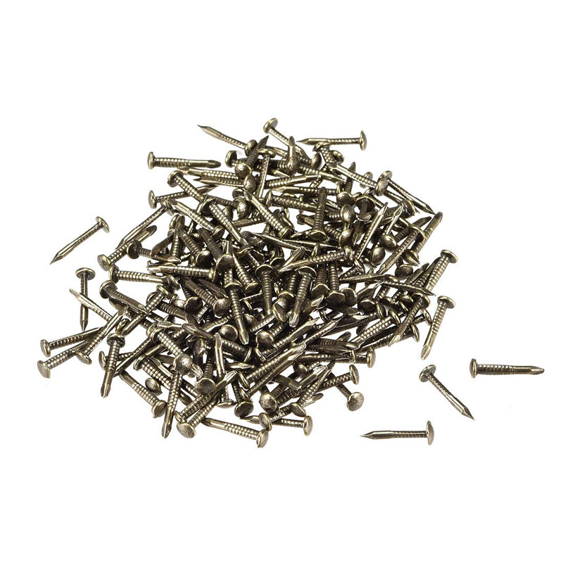 uxcell Small Tiny Nails 1.2x10mm(DXL) for Wooden DIY Decorative Pictures Boxes Household Accessories Bronze Tone 200pcs 10mm