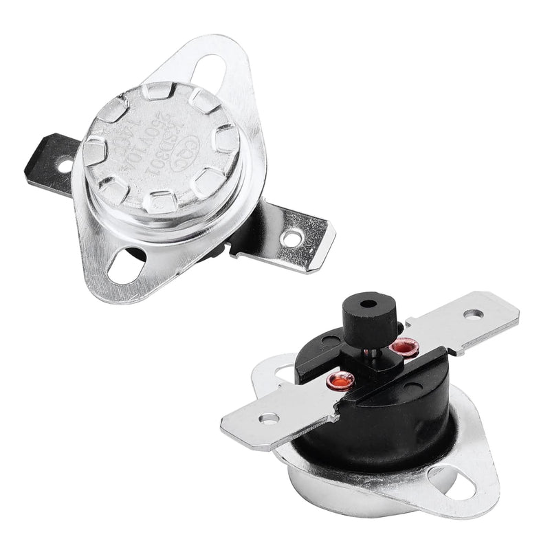 Fielect KSD301 Thermostat Temperature Control Switch,Adjust Snap Disc Temperature Switch 140°C Normally Closed 2 Pcs 140c