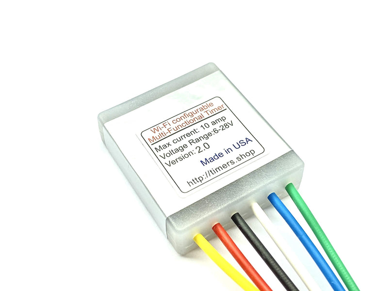 Timer WiFi 10 AMP 6V 12V 18V 24V TIME ON Off DELAY CONFIGURABLE, Cycling and Optional Trigger