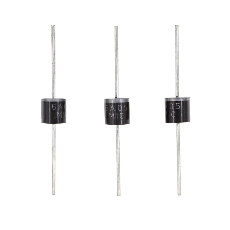 20PCS 6A05 Rectifier Diode 6A 50V R-6 Axial 6 Amp 50 Volt 6A05 (6A 50V) 20