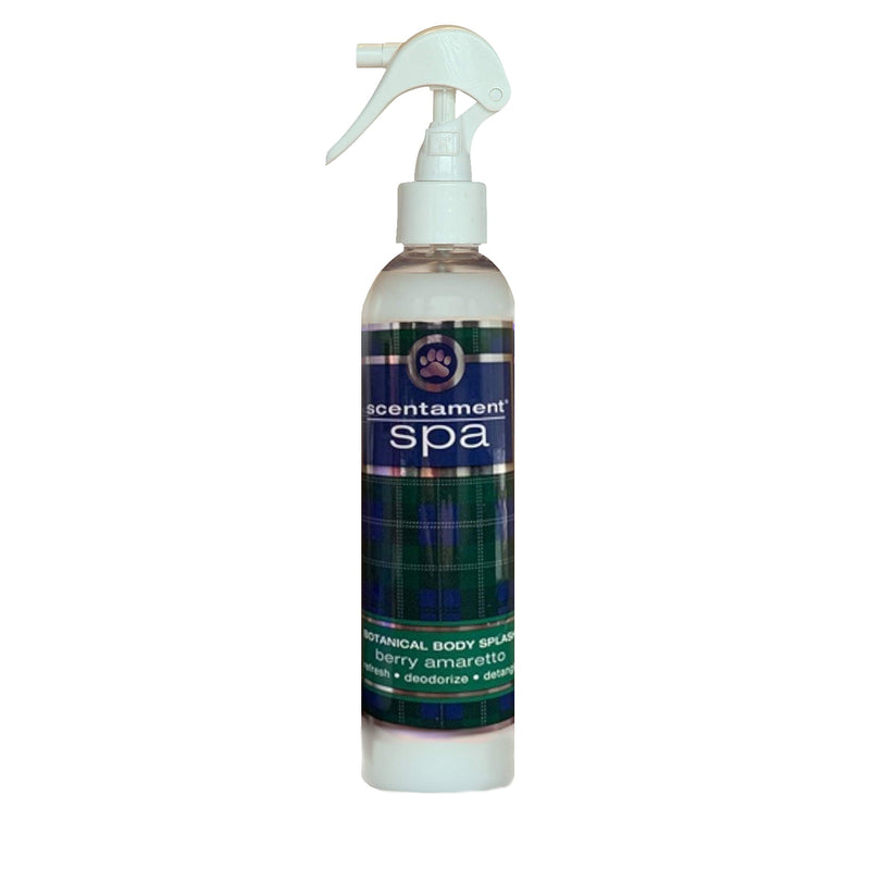 Best Shot Scentament Spa Botanical Body Splash, Detangler Spray, Hypoallergenic Body Spray for Cat and Dog, Berry Amaretto, 8 Oz. - PawsPlanet Australia