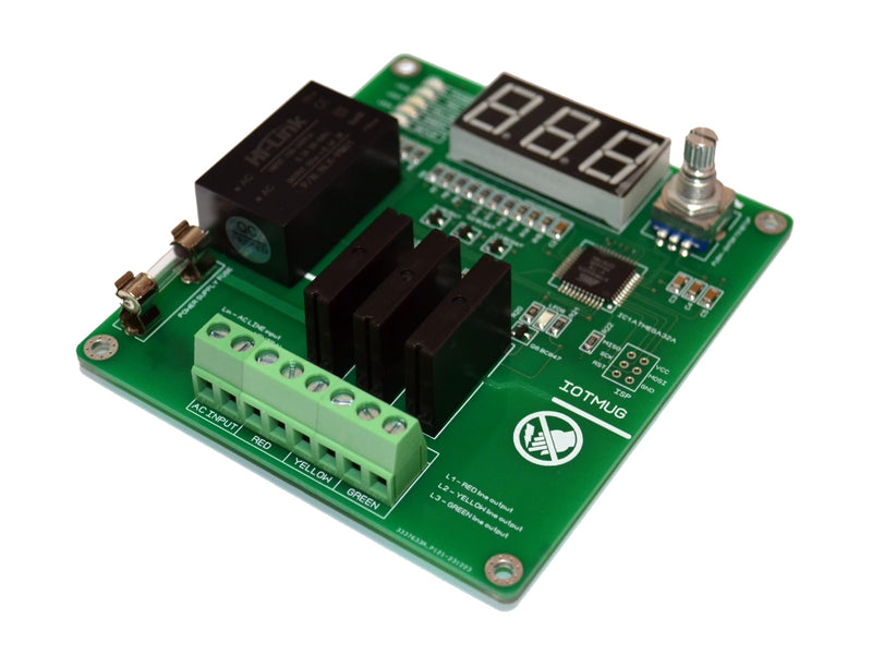 37+ Modes Sequencer Board 3 Channel AC Voltage 100-240VAC 50HZ 60HZ RED Green Yellow RYG AC Light Control NO Coding Required Has Display for Easy Programming Solid State Relay