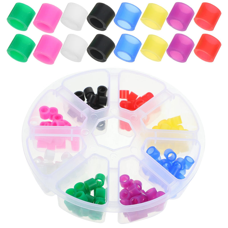 Healifty 160pcs Silicone Dental Code Rings Instrument Color Code Rings 4x6x5mm