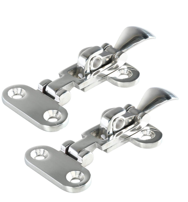 Amarine Made 2-Pack 316 Stainless Steel Hold Down Clamp-Locking Cam Latch -Boat, Caravan