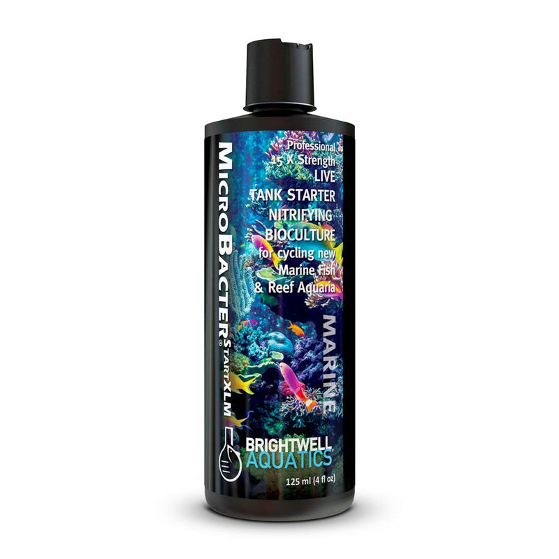 Brightwell Aquatics MicroBacter Start XLM - Concentrated Freshwater Nitrifying Bacteria - Quick Start Fish Tank Starter, Lift Microbe Levels & Water Filtering - Aquarium Water Treatments, 4.22 fl oz 125-ML