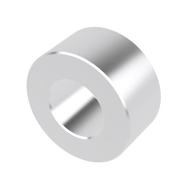 Aluminum Spacer 1/2" OD x 1/4" ID x Choose Your Length, Round Spacer Unthreaded Standoff Bushing Plain Finish, Fits Screws Bolts 1/4" or M6 by Metal Spacers Online (1/4" Length, 25 Pack) 1/4" Length