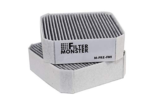 Filter-Monster Carbon Replacement Compatible with Molekule Pre-Filter for Molekule Air Purifier, 2 Pack 2 Pre-Filters